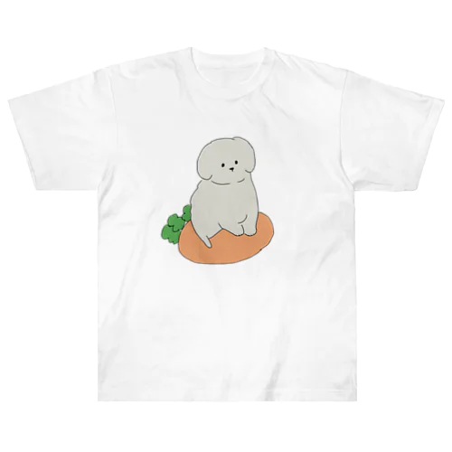 Carrots and puppies ヘビーウェイトTシャツ