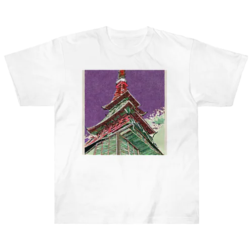 tokyotower3 Heavyweight T-Shirt