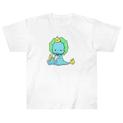 お座りえりまきティラノくん ヘビーウェイトTシャツ