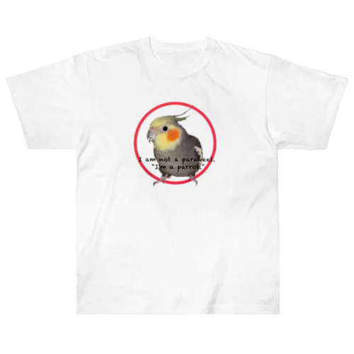 オカメインコからひと言 ヘビーウェイトTシャツ