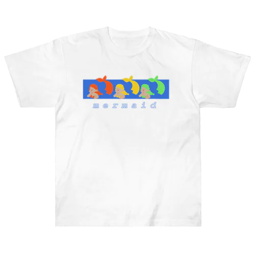 くつろぐ人魚さん Heavyweight T-Shirt