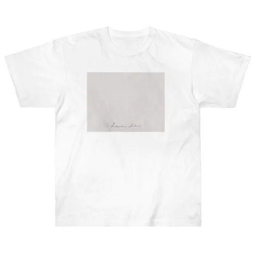 White Dusty Pink × Logo Message ヘビーウェイトTシャツ