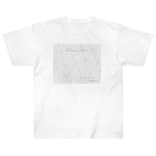 NANOHANA , Logo Message . Heavyweight T-Shirt