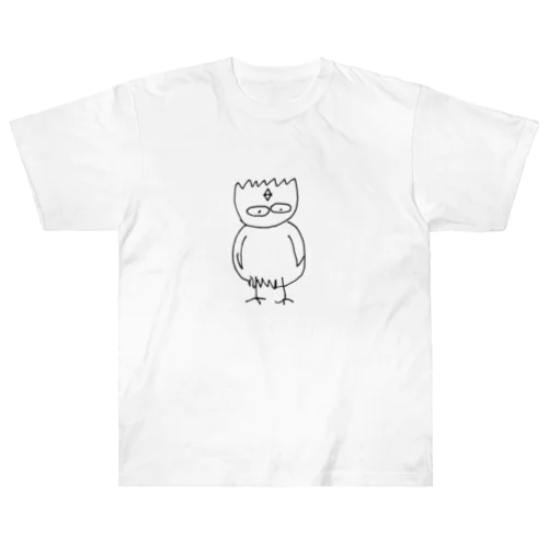 Owl-ふくろう ヘビーウェイトTシャツ