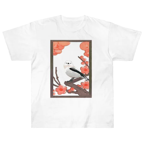 梅に島柄長(明) Heavyweight T-Shirt