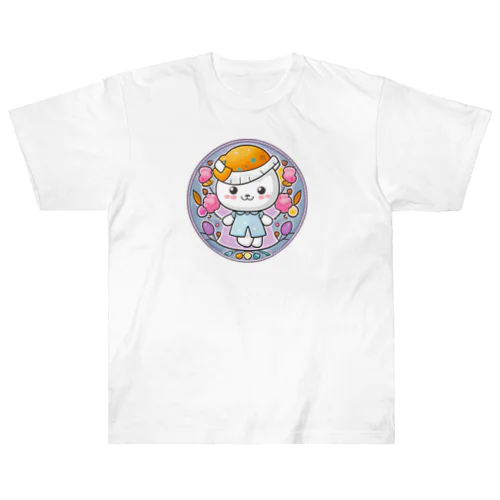 Cutie White Bear Heavyweight T-Shirt