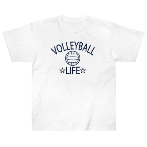 バレーボール(volleyball)アイテム・デザイン・チームTシャツ・クラブTシャツ・排球・はいきゅう・得点・ボール・選手・ポジション・部活・スポーツ・シンプル・かっこいい・かわいい・チームワーク Heavyweight T-Shirt