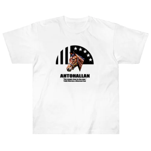 AHTOHALLAN・黒 Heavyweight T-Shirt