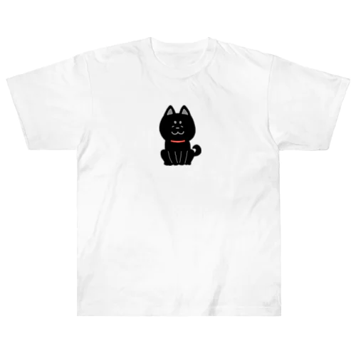 くろいぬ Heavyweight T-Shirt