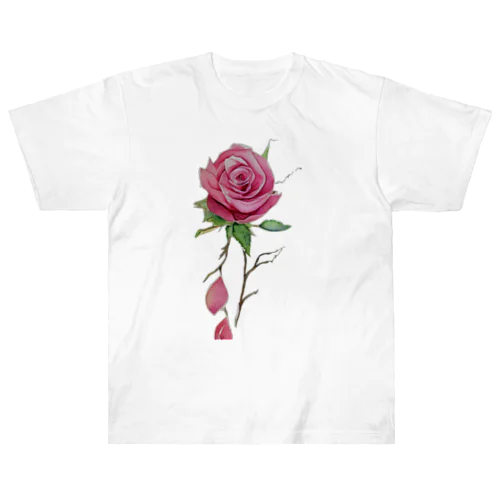 薔薇色の愛 ヘビーウェイトTシャツ