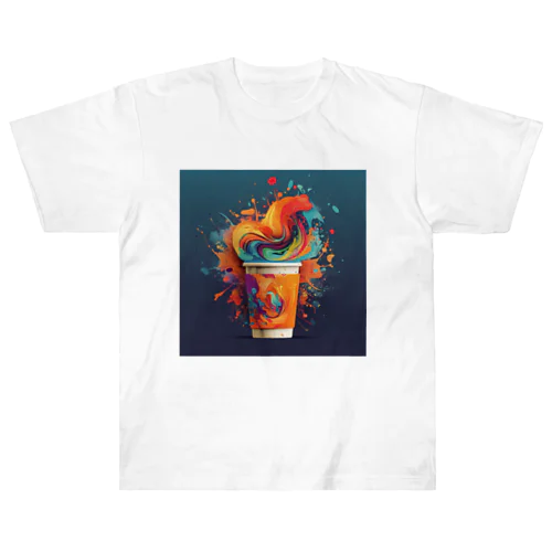 PixelBrew Cup（ピクセルブリューカップ） - クリエイティブな一杯で毎日を彩ろう Heavyweight T-Shirt