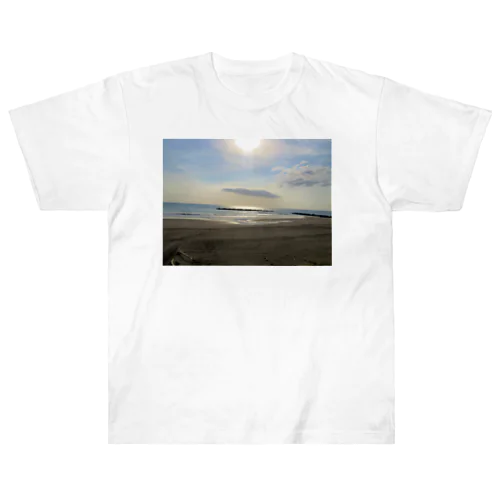 北海道の朝 Heavyweight T-Shirt