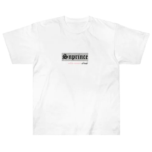 white cement Snprince boxlogo（黒） Heavyweight T-Shirt