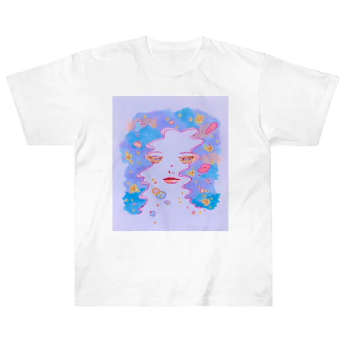 昼下がりに夜の女神 Heavyweight T-Shirt