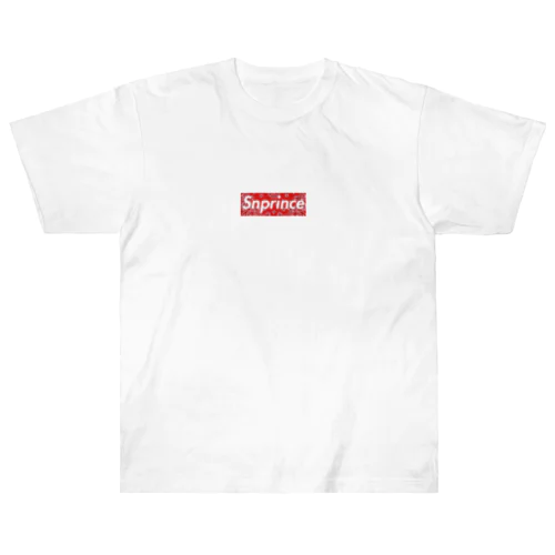 Snprince boxlogo Paisley red Heavyweight T-Shirt