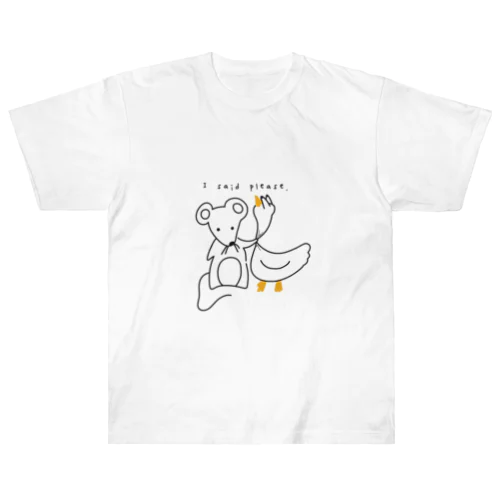 i said please. Heavyweight T-Shirt