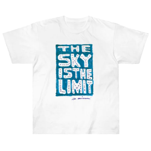 THE SKY IS THE LIMIT（ブルー） Heavyweight T-Shirt