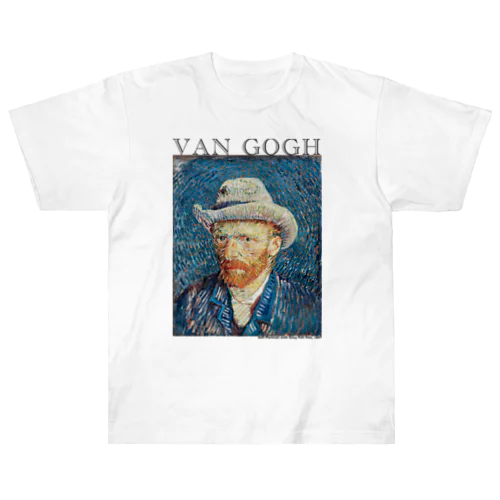 ゴッホ　灰色のフェルト帽の自画像　Vincent van Gogh  ヘビーウェイトTシャツ