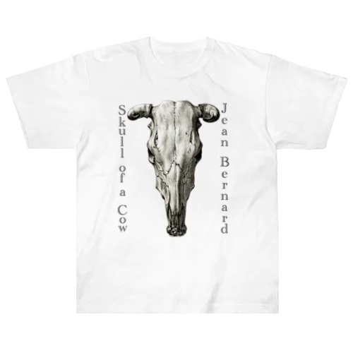 牛の頭蓋骨　ジーン・バーナード　Jean Bernard / Skull of a Cow Heavyweight T-Shirt