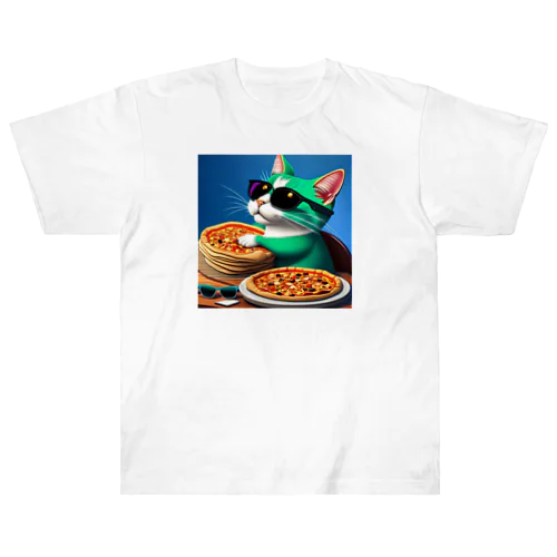 Pizza Cat ヘビーウェイトTシャツ
