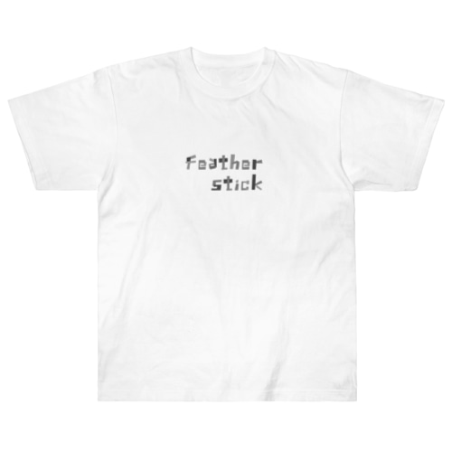 Feather stickモノトーン Heavyweight T-Shirt
