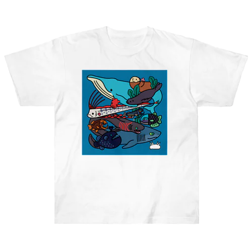 海の生き物たち Heavyweight T-Shirt