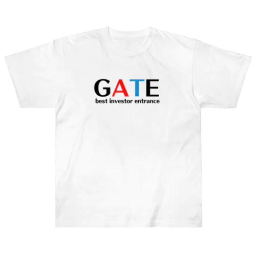 GATE（文字色　黒） Heavyweight T-Shirt