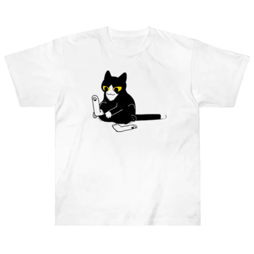 くつした猫 Heavyweight T-Shirt