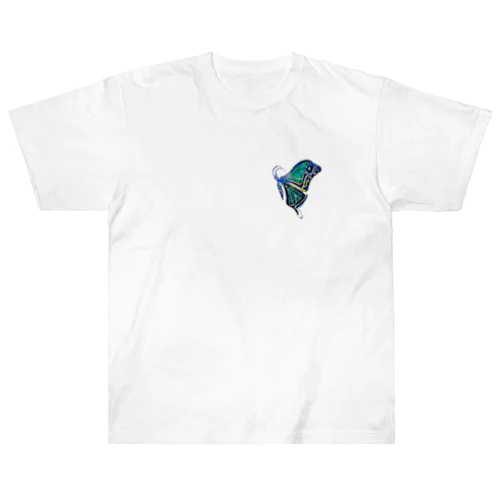 butterfly blue green  Heavyweight T-Shirt