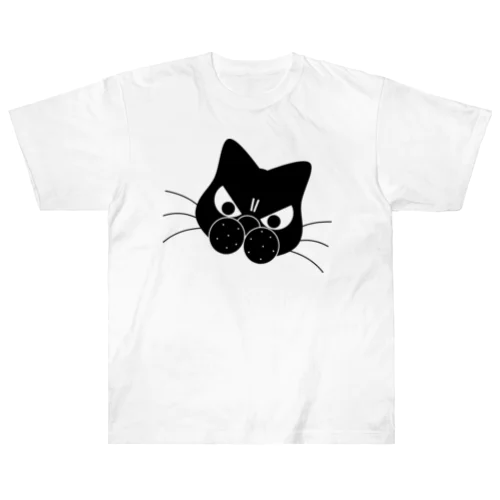 守り猫 ヘビーウェイトTシャツ