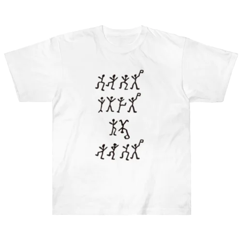 踊る人形（コナン・ドイル）「シャーロック・ホームズ」より・海外文学・文豪 Heavyweight T-Shirt