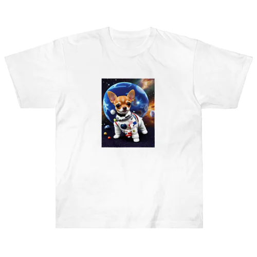 宇宙服を着たチワワ Heavyweight T-Shirt