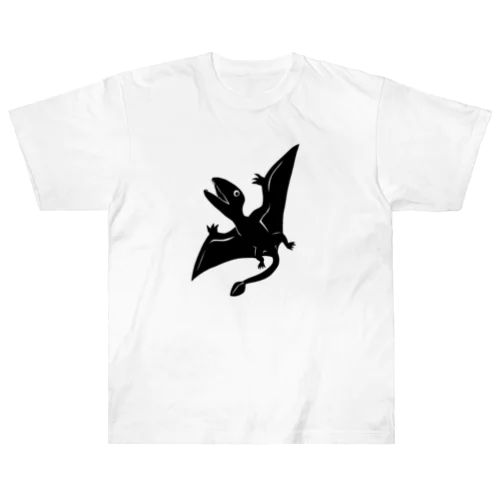 ディモルフォドン(黒) Heavyweight T-Shirt