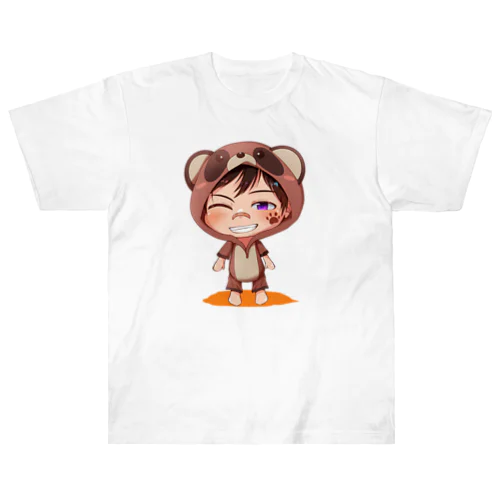 須戸コウ_着ぐるみミニキャラVer ヘビーウェイトTシャツ