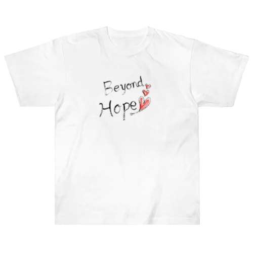 Beyond Hope T-Shirt with red heart Heavyweight T-Shirt