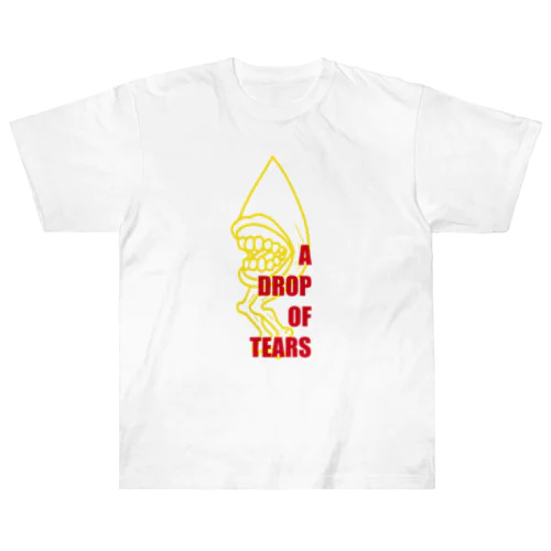 A drop of tears 雫ちゃん　黄色い線 Heavyweight T-Shirt