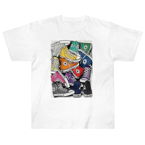 カラフルスニーカー Heavyweight T-Shirt