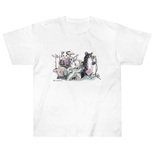 バンドにゃん Heavyweight T-Shirt