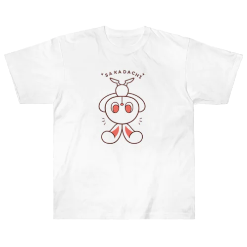 ぽっぷらうさぎ(さかだち(文字あり)) Heavyweight T-Shirt