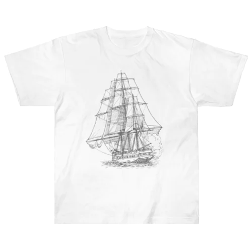 帆船 Heavyweight T-Shirt