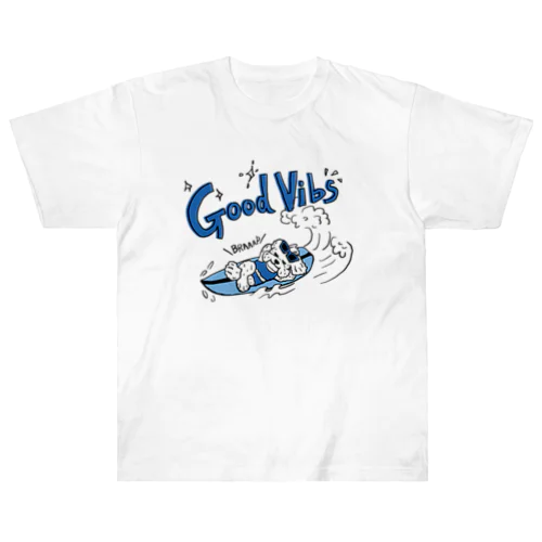 マルチーズ君Good Vibs（ちぎらはるな） Heavyweight T-Shirt