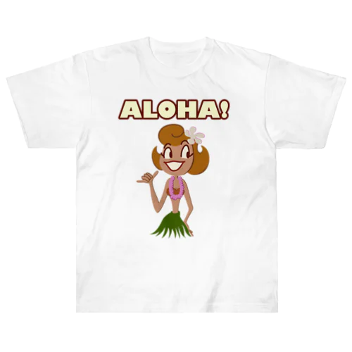 ALOHA Hula Girl Heavyweight T-Shirt