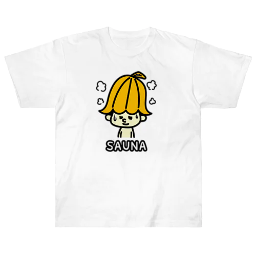 サウナ大好きサウナハトン Heavyweight T-Shirt