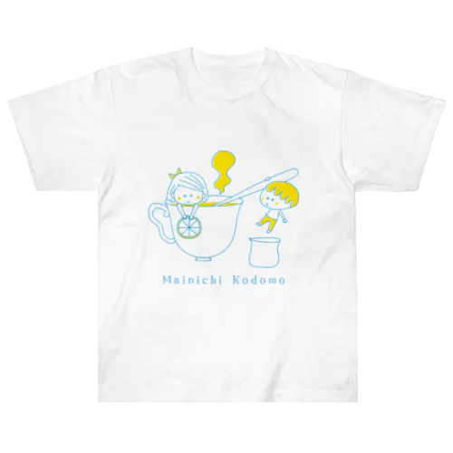 Mainichi kodomo lemon tea ヘビーウェイトTシャツ