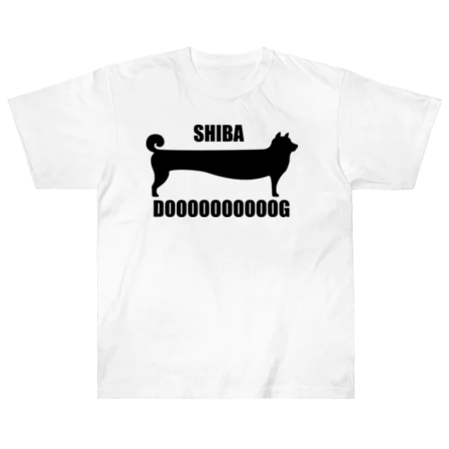 LONG SHIBA DOG Heavyweight T-Shirt