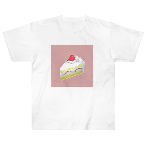 かわいいローポリケーキ ヘビーウェイトTシャツ