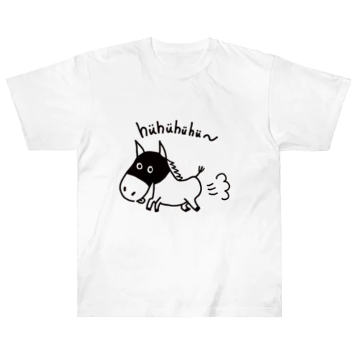 ひゅひゅ馬めんこ Heavyweight T-Shirt