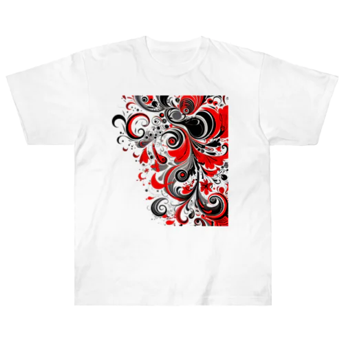 Red&Black Heavyweight T-Shirt