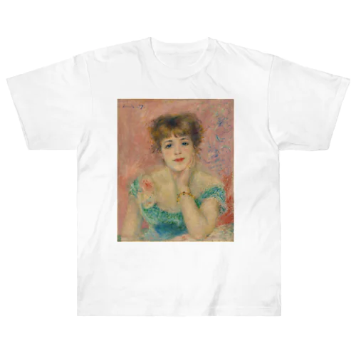 女優ジャンヌ・サマリーの肖像 / Portrait of the Actress Jeanne Samary ヘビーウェイトTシャツ