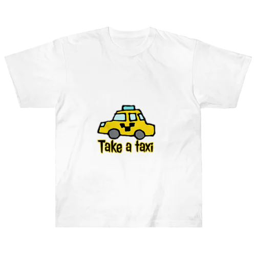 Take a taxi Tシャツ ヘビーウェイトTシャツ